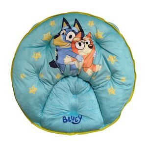 Licensed 27" Kids Folding Saucer Chair with Durable Steel Frame - Bluey & Bingo